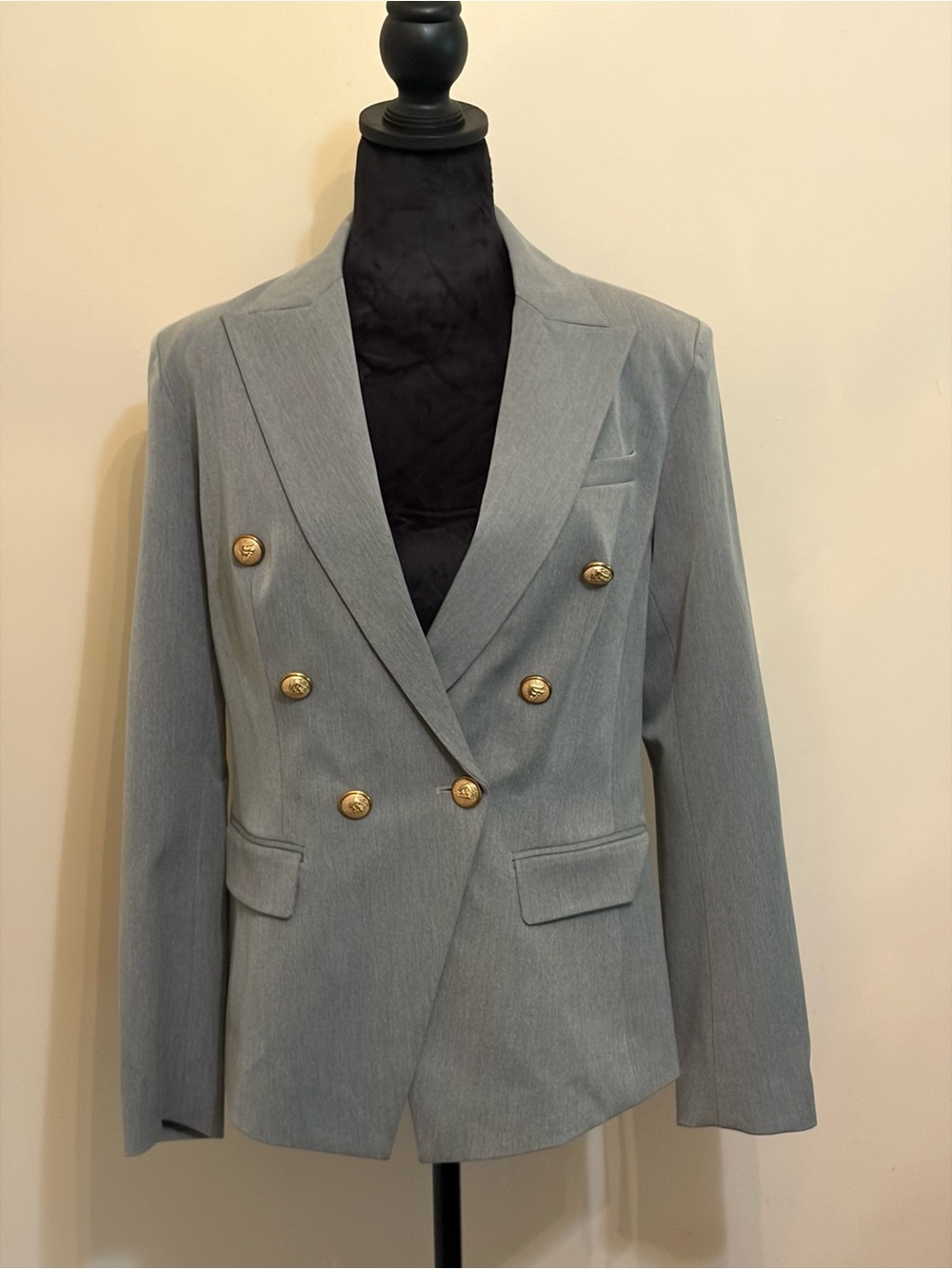 NWOT LILYSILK Grey Silk lining blazer